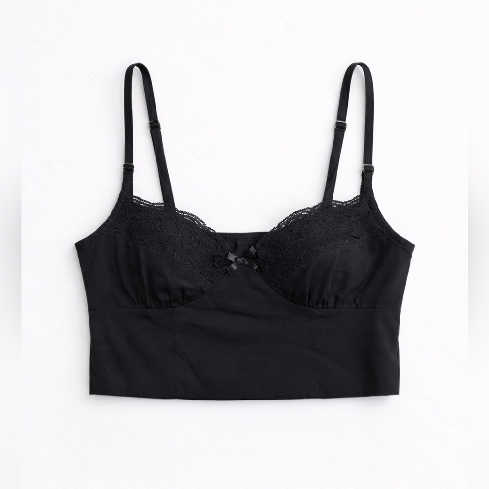 Princess Polly Elegant Black Lace Bralette